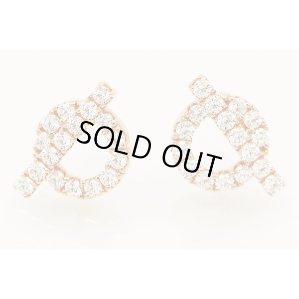 エルメス　750PG フィネス ダイアイリピアス 0.92ct(34P) 4.10g　拡大