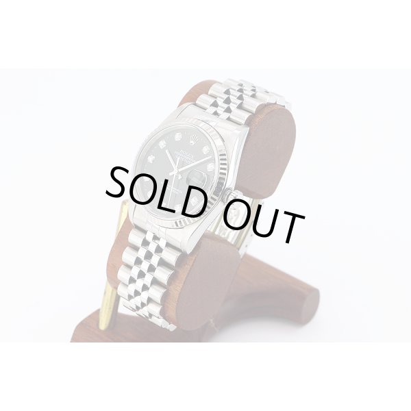 ロレックス　１６２３４Ｇ　Ｙ３１９７４３　黒文字盤　新１０Ｐ　（２００２年製）　サイド