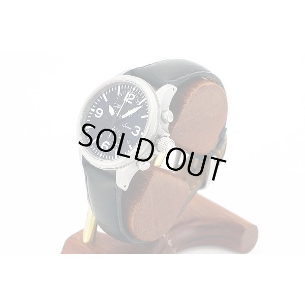 ジン　７５６　クロノグラフ　黒文字盤　サイド