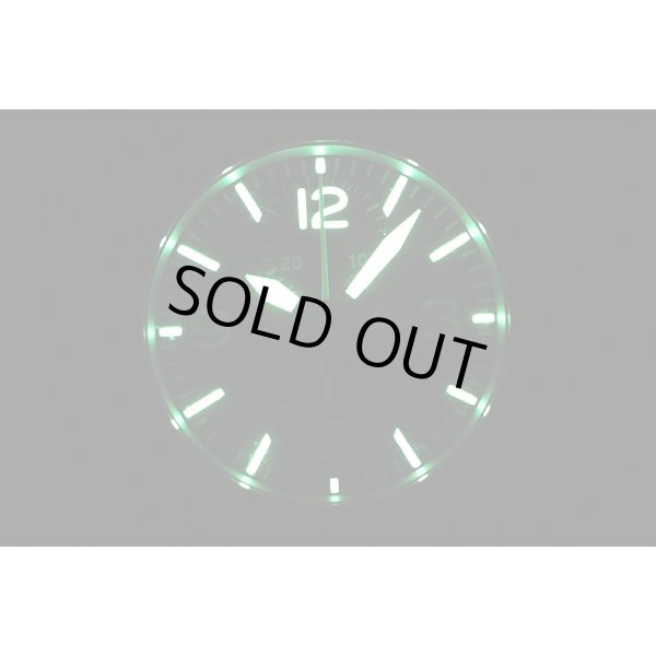 ジン　７５６　クロノグラフ　黒文字盤　ライト暗闇