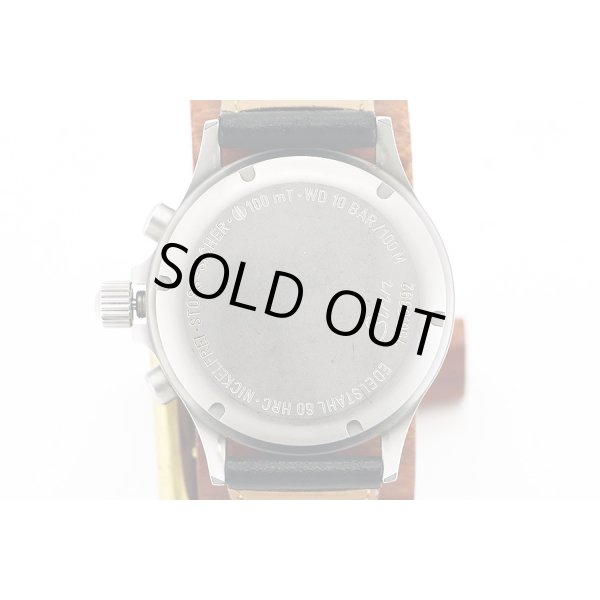 ジン　７５６　クロノグラフ　黒文字盤　裏面拡大