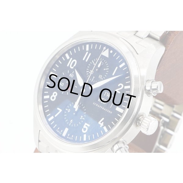 ＩＷＣ　パイロットウォッチ　クロノグラフ　ＩＷ３７１７０４　黒文字盤　サイド拡大