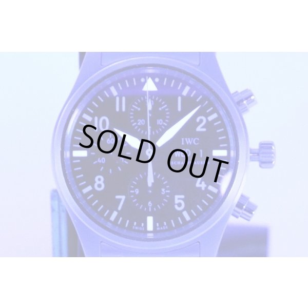 ＩＷＣ　パイロットウォッチ　クロノグラフ　ＩＷ３７１７０４　黒文字盤　ライト