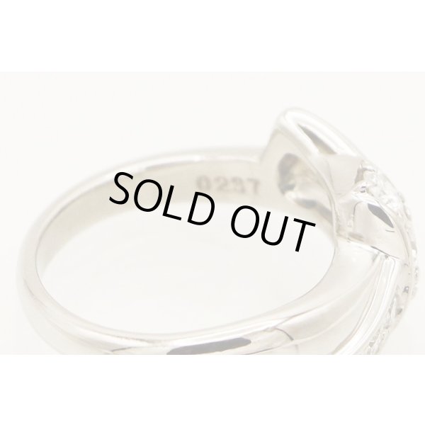 ポーラ　PT900 ダイアイリリング 0.52ct 6.80g　刻印(2)