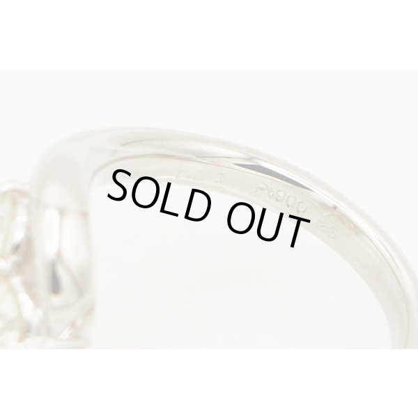 翁淳 jun okina　PT900 ダイアイリリング 1.00ct 7.80g　刻印