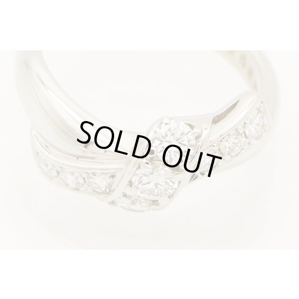 ポーラ　PT900 ダイアイリリング 0.52ct 6.80g　拡大