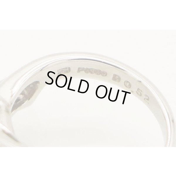 ポーラ　PT900 ダイアイリリング 0.52ct 6.80g　刻印(1)