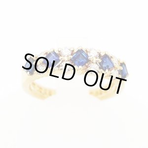 画像: ポーラ　750YG サファイアダイアイリリング 0.82ct 0.28ct 4.50g