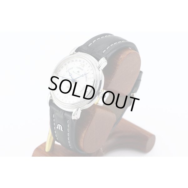 モーリス・ラクロア　５ハンズ　２３１１　銀文字盤　サイド