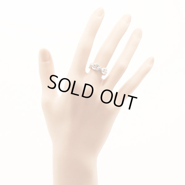 エルメス　シェーヌダンクル シルバーリング　装着イメージ