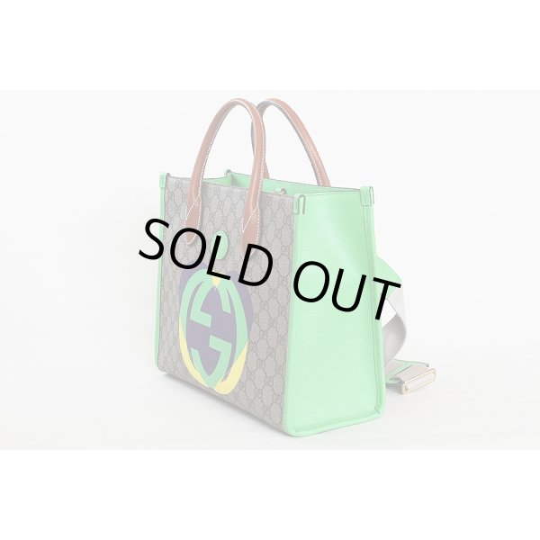 グッチ　スモール トートバック 680956 525040 ベージュ　サイド