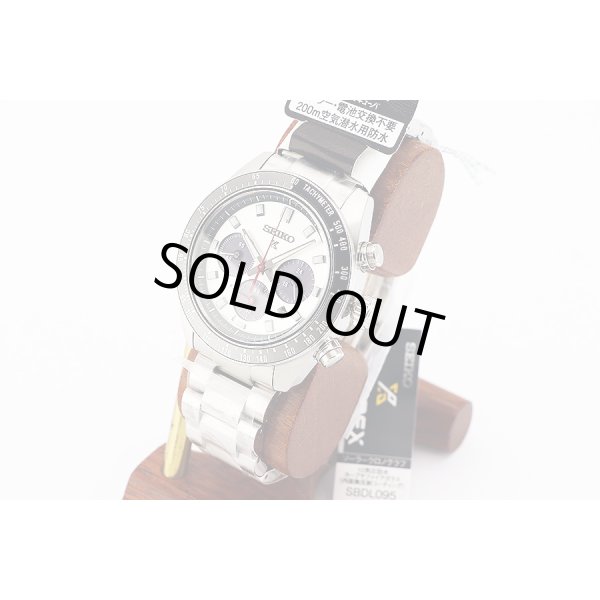 セイコー　プロスペック　ＳＢＤＬ０９５　クロノ　Ｖ１９２－０ＡＨ０ 銀文字盤　サイド