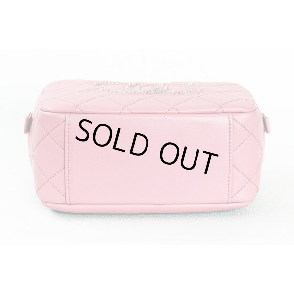 シャネル　マトラッセ 2WAY バニティバック　AS1512 ピンク／GP金具　底