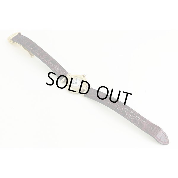 カルティエ　マストコリゼ　１９０２　白文字盤　革ベルト状態　表面