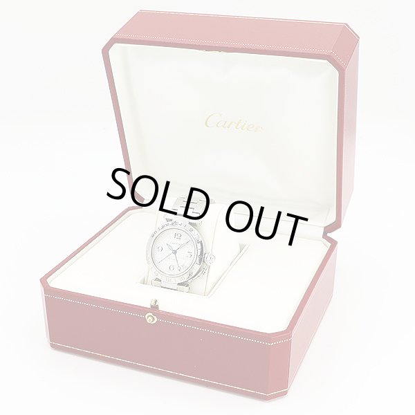 カルティエ　パシャＣ　メリディアン　２３７７　銀文字盤　箱