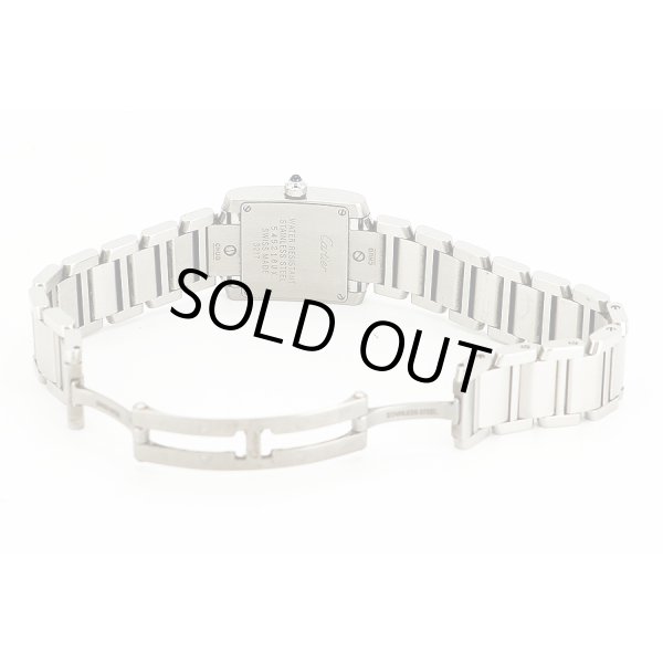 カルティエ　タンクフランセーズＳＭ　３２１７　白文字盤　ブレス