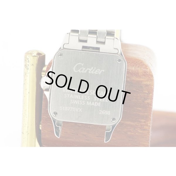 カルティエ　サントスドゥモワゼル　２６９８　白文字盤　裏面拡大