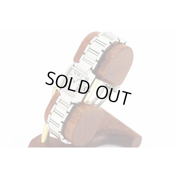 カルティエ　タンクフランセーズＳＭ　３２１７　白文字盤　サイド