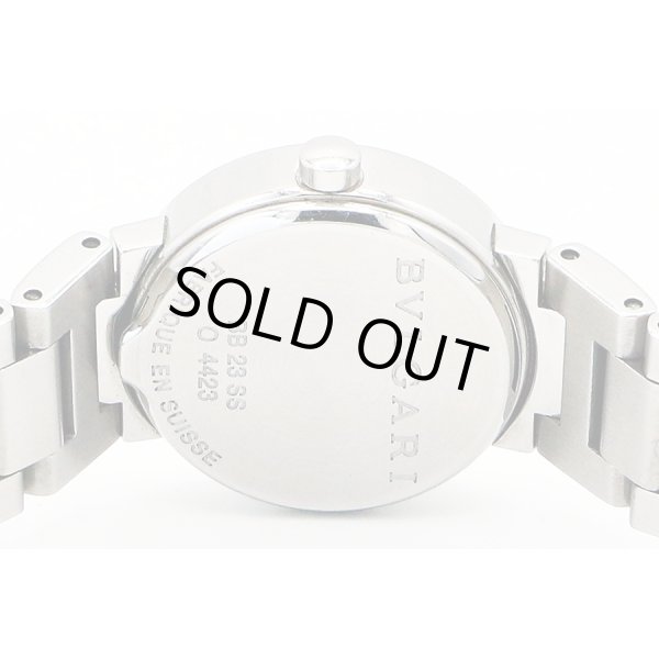 ブルガリ　ブルガリブルガリ　ＢＢ２３ＳＷＳＳ　白シェル文字盤　１２Ｐ　裏面拡大