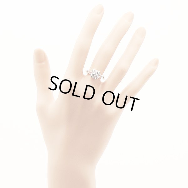 ポンテヴェキオ　K18WG ダイアイリリング 0.52ct 2.60g　装着イメージ