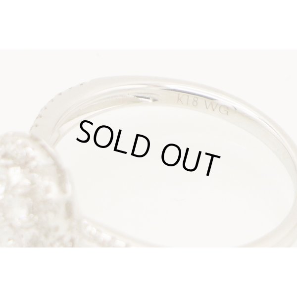 ポンテヴェキオ　K18WG ダイアイリリング 0.52ct 2.60g　刻印(2)