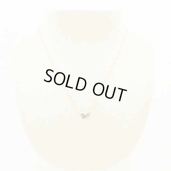 サマンサティアラ　K18PG ダイアイリネックレス 1.20g 装着イメージ