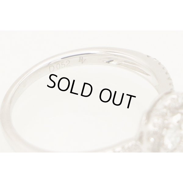 ポンテヴェキオ　K18WG ダイアイリリング 0.52ct 2.60g　刻印