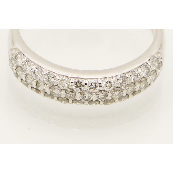 ポンテヴェキオ　K18WG ダイアイリリング 0.61ct 3.70g　拡大