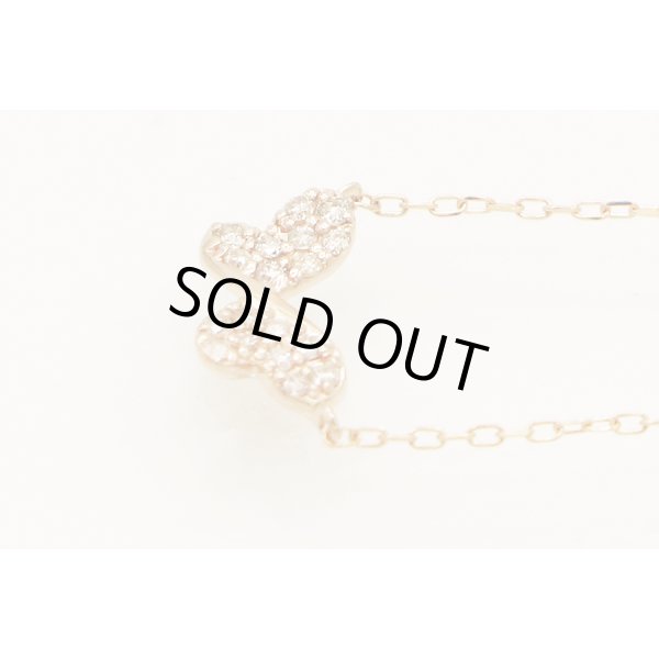 サマンサティアラ　K18PG ダイアイリネックレス 1.20g　拡大