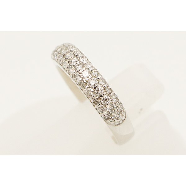 ポンテヴェキオ　K18WG ダイアイリリング 0.61ct 3.70g　サイド