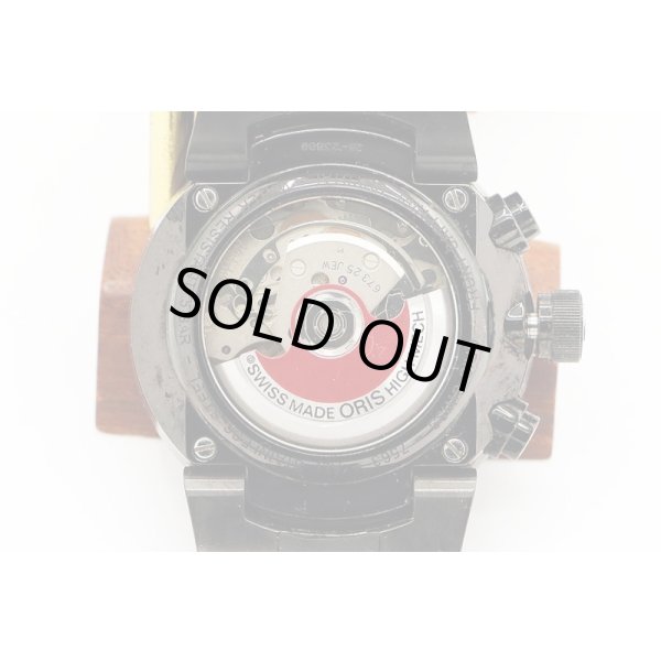 オリス　ウィリアムズ　Ｆ１クロノグラフ　６７３．７５６３　黒文字盤　裏面拡大