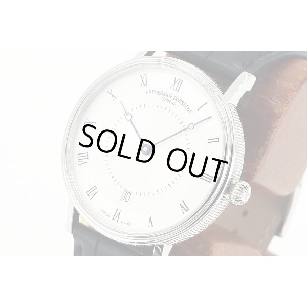 フレデリック・コンスタント　クラシックスリム　ＦＣ３０６Ｘ４Ｓ３５／６　銀文字盤　サイド拡大