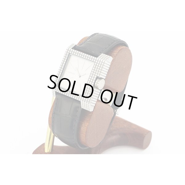 グッチ　銀文字盤　サイド