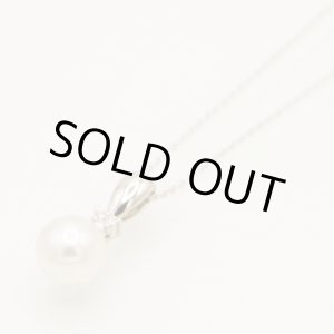 画像: タサキ　PT900/850 パールダイアイリペンダントネックレス 0.03ct 2.90g