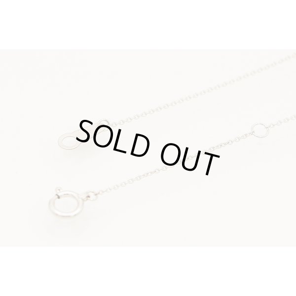 タサキ　PT900/850 パールダイアイリペンダントネックレス 0.03ct 2.90g　留め具外したイメージ(2)