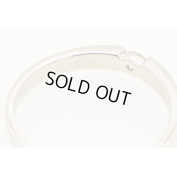 タサキ　PT1000 ダイアイリリング 0.07ct 2.80g　刻印(2)