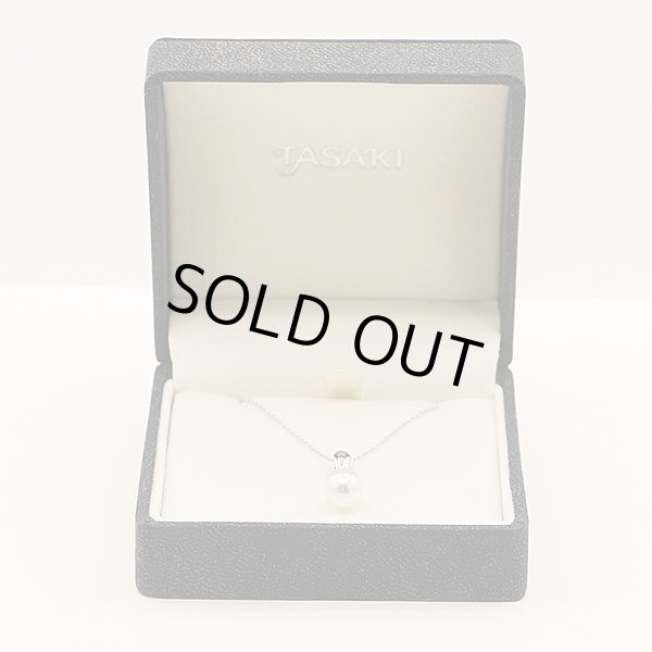 タサキ　PT900/850 パールダイアイリペンダントネックレス 0.03ct 2.90g　箱