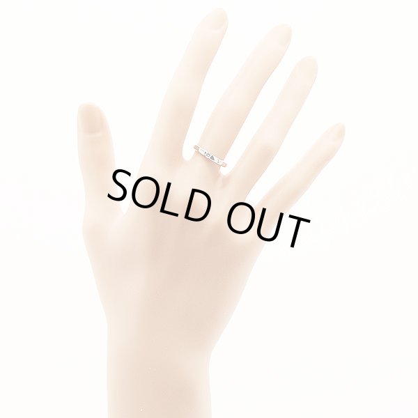 タサキ　PT1000 ダイアイリリング 0.07ct 2.80g　装着イメージ