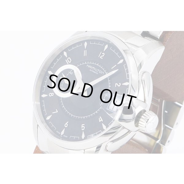 ハミルトン　レイルロード　Ｈ４０６１５０　黒文字盤　サイド拡大