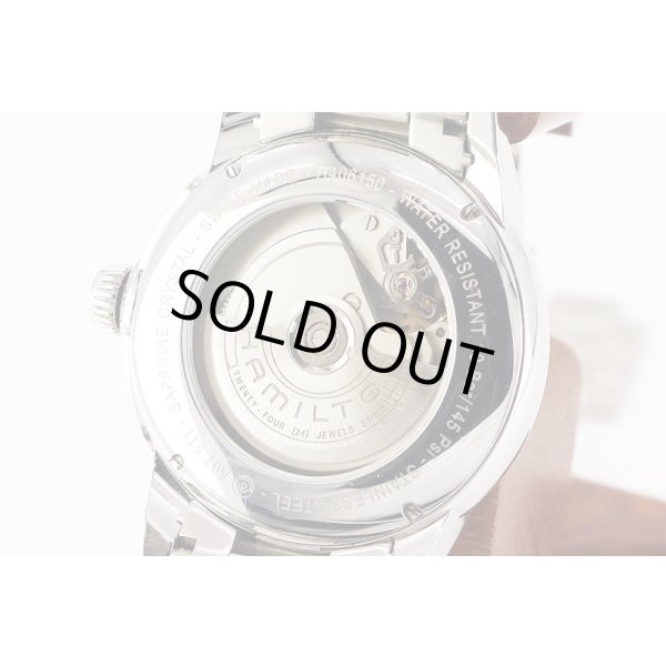 ハミルトン　レイルロード　Ｈ４０６１５０　黒文字盤　裏面拡大