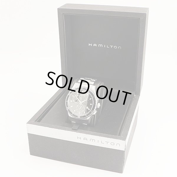 ハミルトン　ジャズマスター　クロノグラフ　Ｈ３７５１２０　黒文字盤　箱