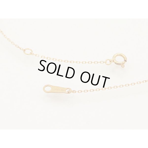 ヴァンドーム　K18PG ダイアイリネックレス 0.40ct 2.60g　留め具外したイメージ