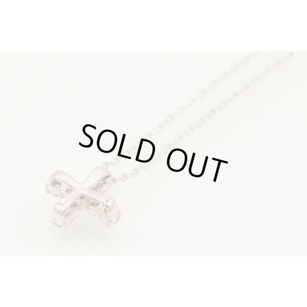 ミキモト　K18WG ダイアイリペンダントネックレス 0.31ct 3.10g　裏面