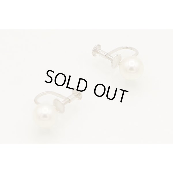 タサキ　SV パールネックレス イヤリング セット 7.0-7.5mm　イヤリング拡大