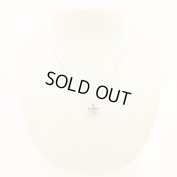 ミキモト　K18WG ダイアイリペンダントネックレス 0.31ct 3.10g　装着イメージ