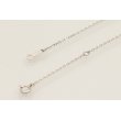 ミキモト　K18WG ダイアイリペンダントネックレス 0.31ct 3.10g　留め具外したイメージ(2)