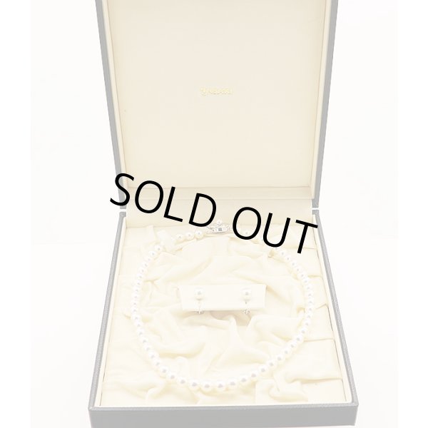 タサキ　SV パールネックレス イヤリング セット 7.0-7.5mm　箱