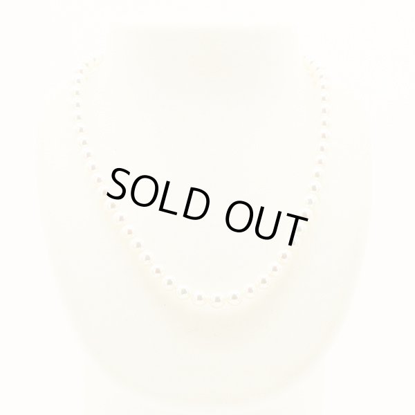 タサキ　SV パールネックレス イヤリング セット 7.0-7.5mm　ネックレス　装着イメージ