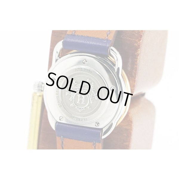 エルメス　アルソー　ＡＲ５．２２０ａ　白文字盤　裏面拡大