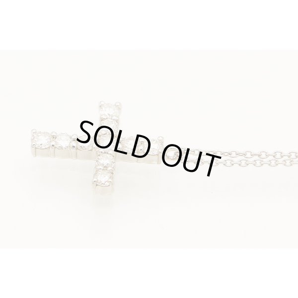 ヴァンドーム　PT900/850 ダイアイリペンダントネックレス 0.50ct 3.30g　拡大